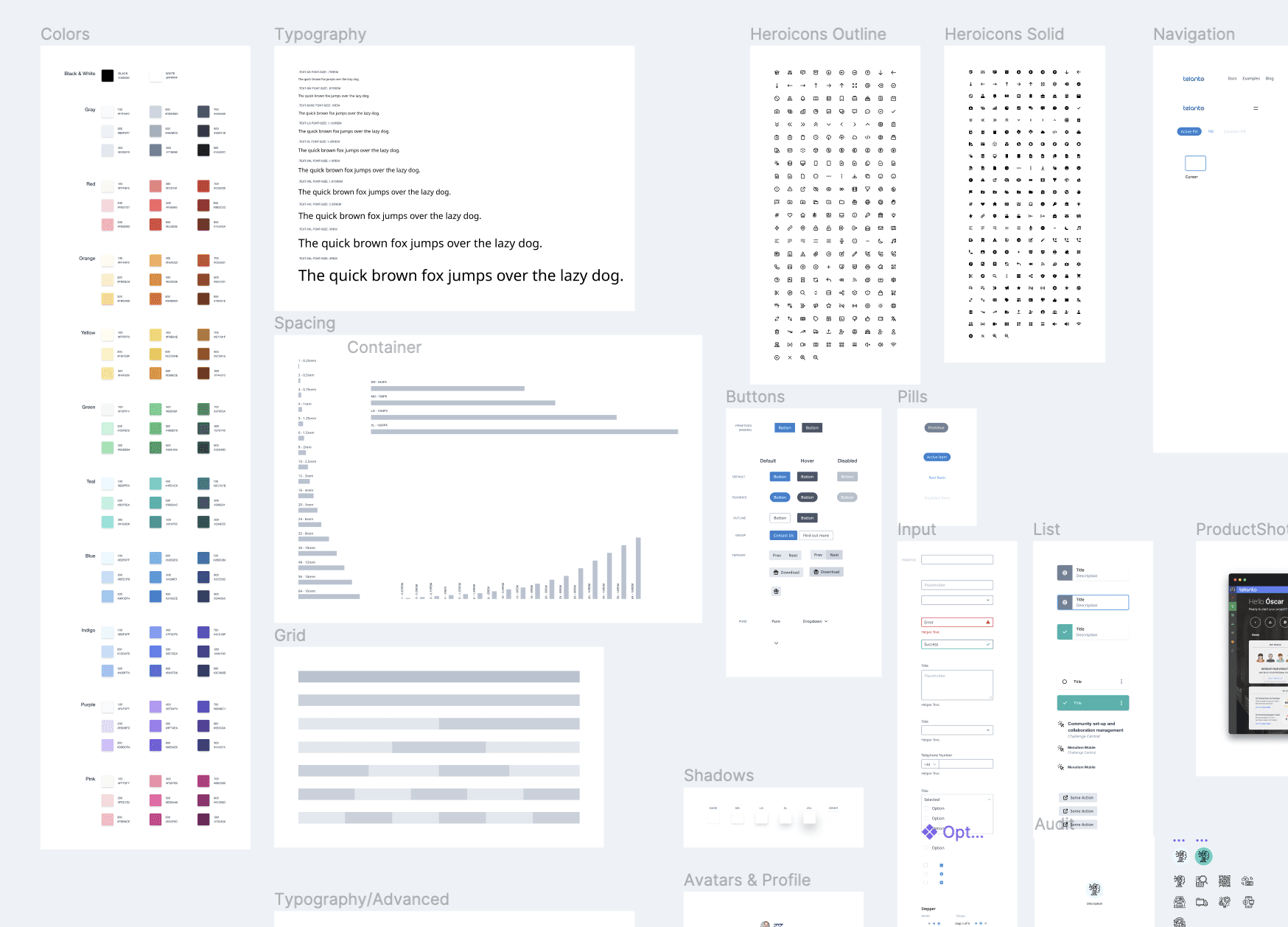 Telanto Design System — components and tokens in Figma