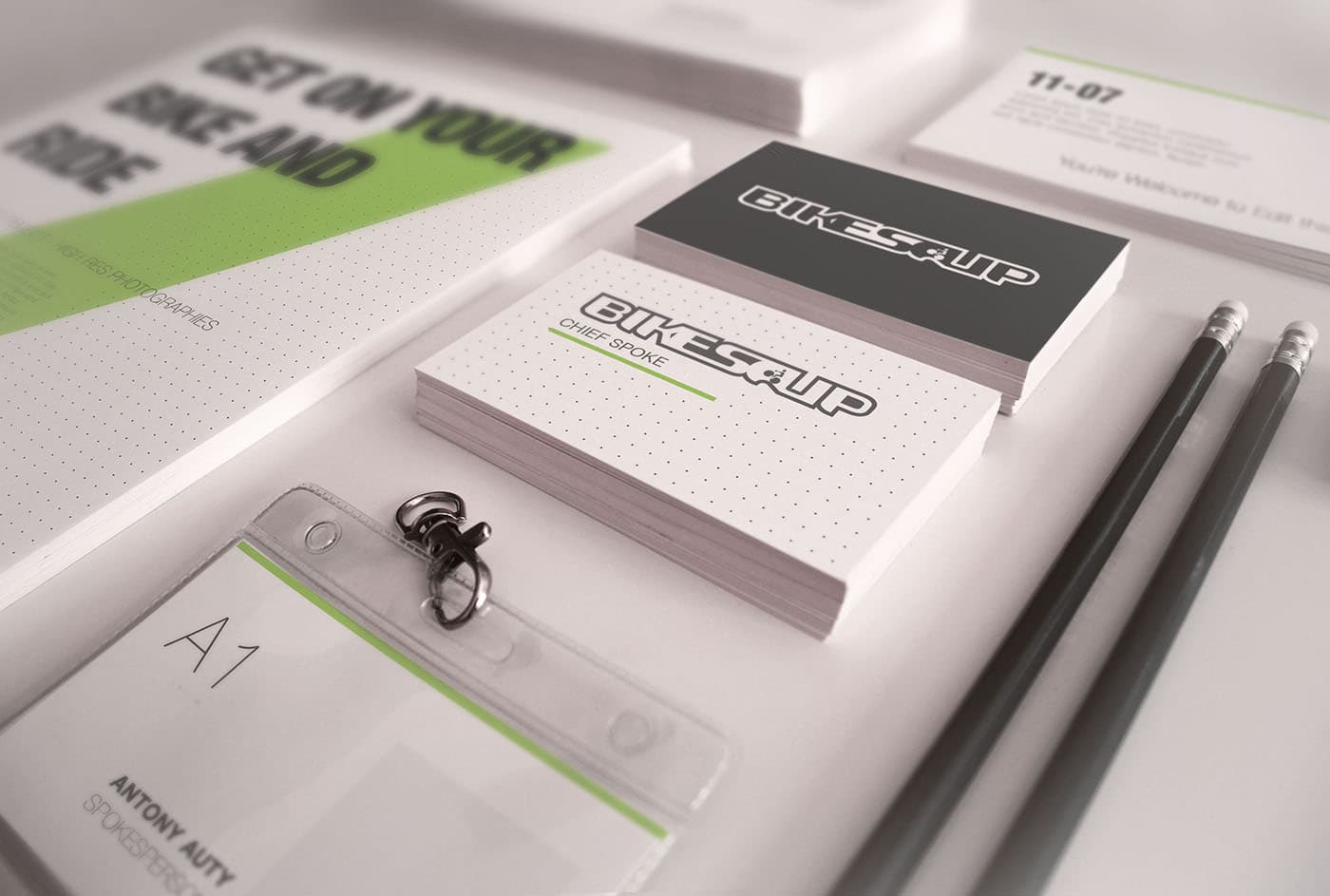 Bikesoup — stationery system