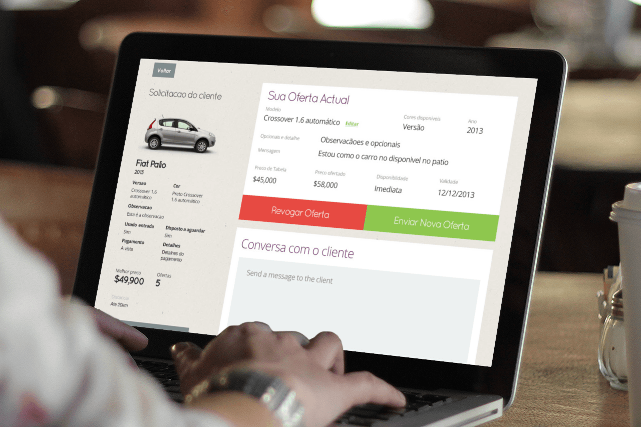 Carro.me mobile — make an offer flow