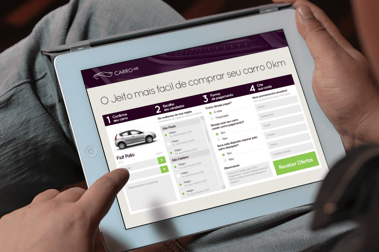 Carro.me desktop — search and find a car