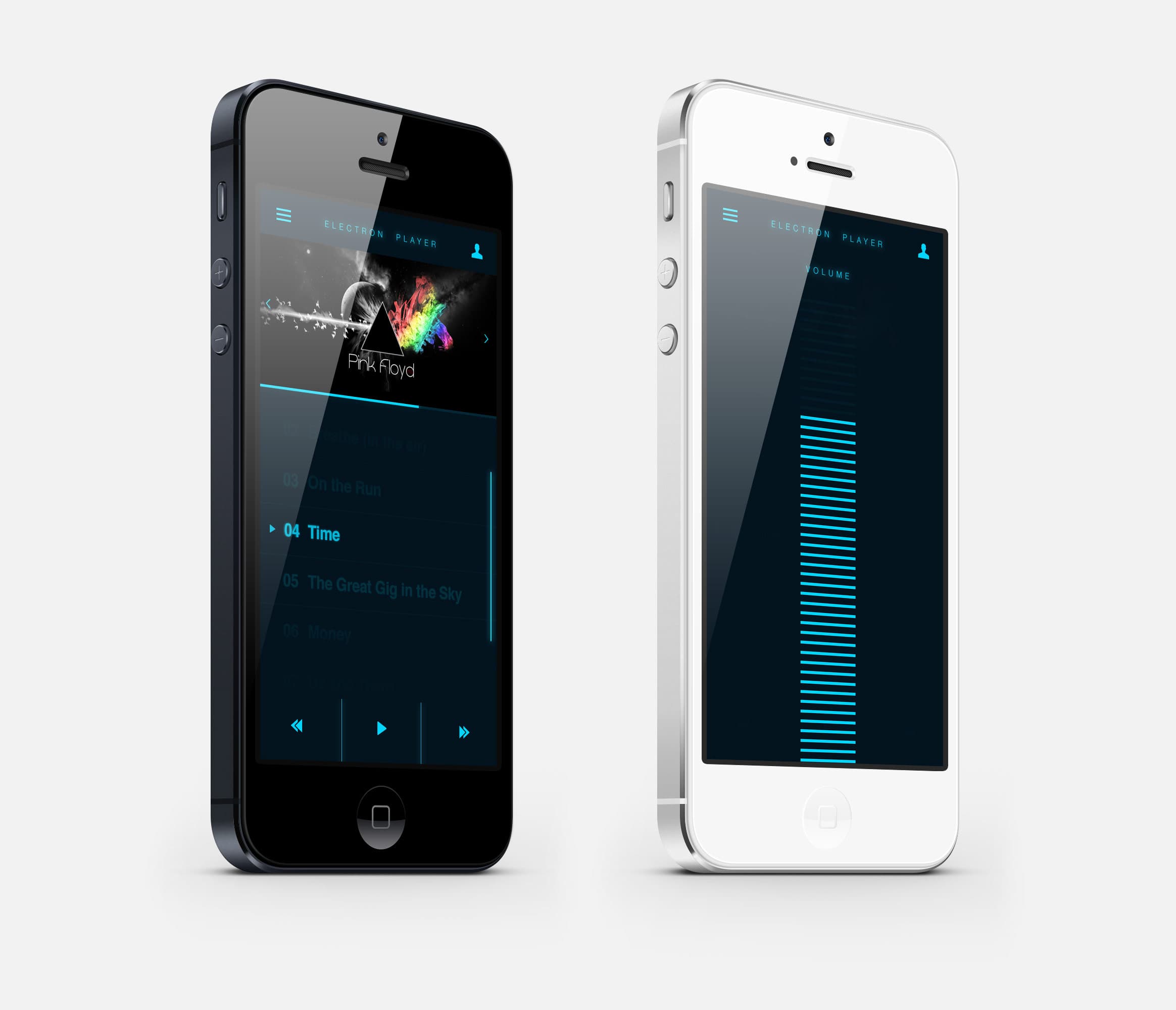 Electron — phone three-quarter render