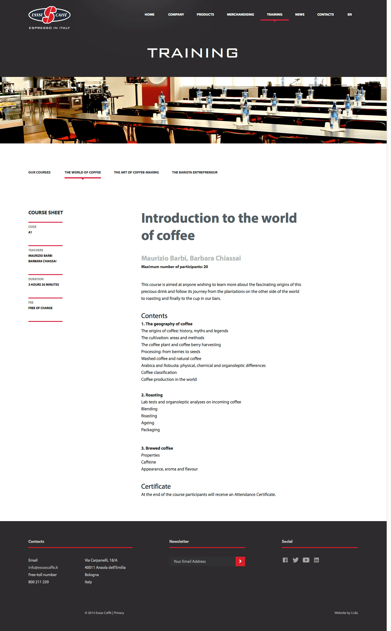 Essse Caffè — introduction to the world of coffee