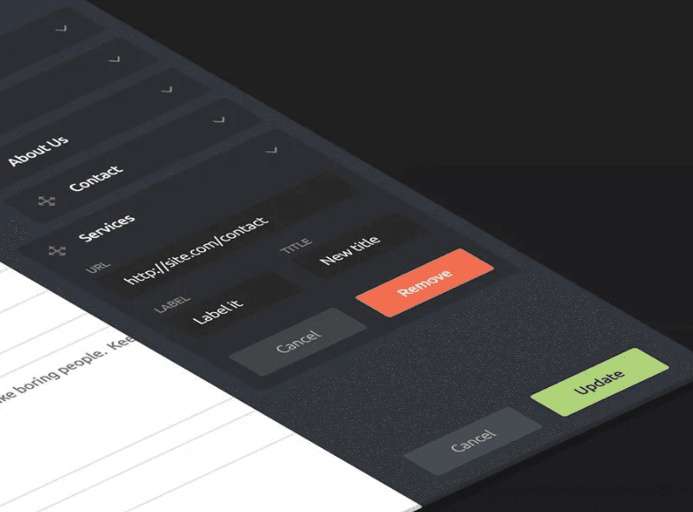 L3 — UI rendered as a 3D stack