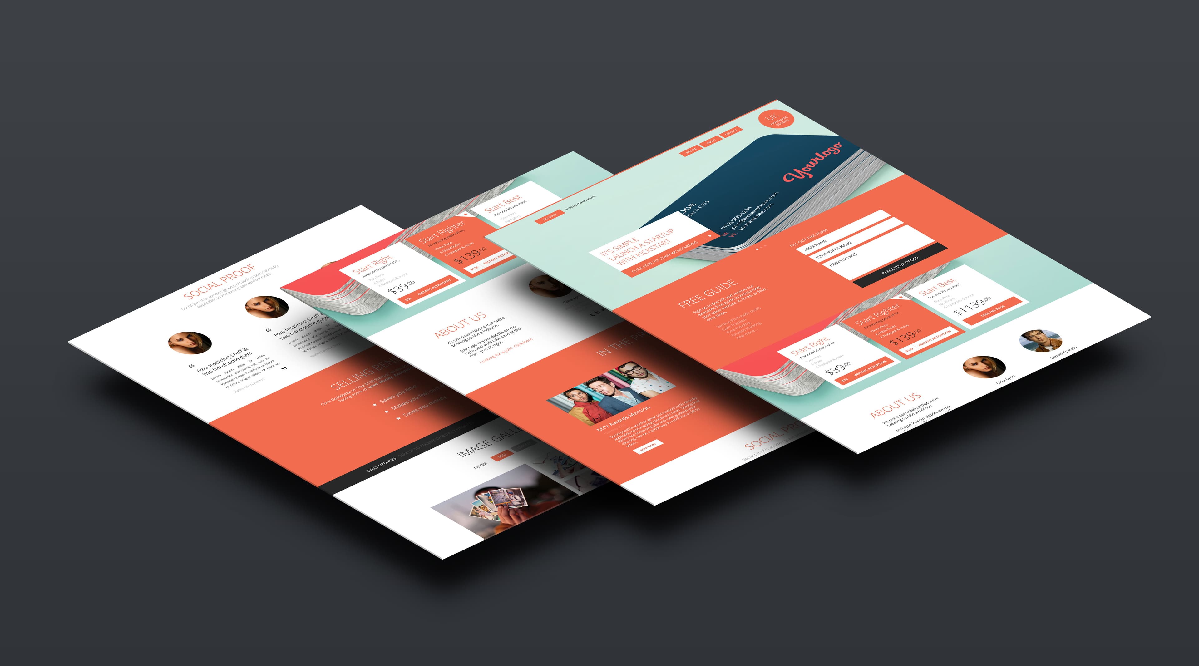 Kickstart theme — hero promo