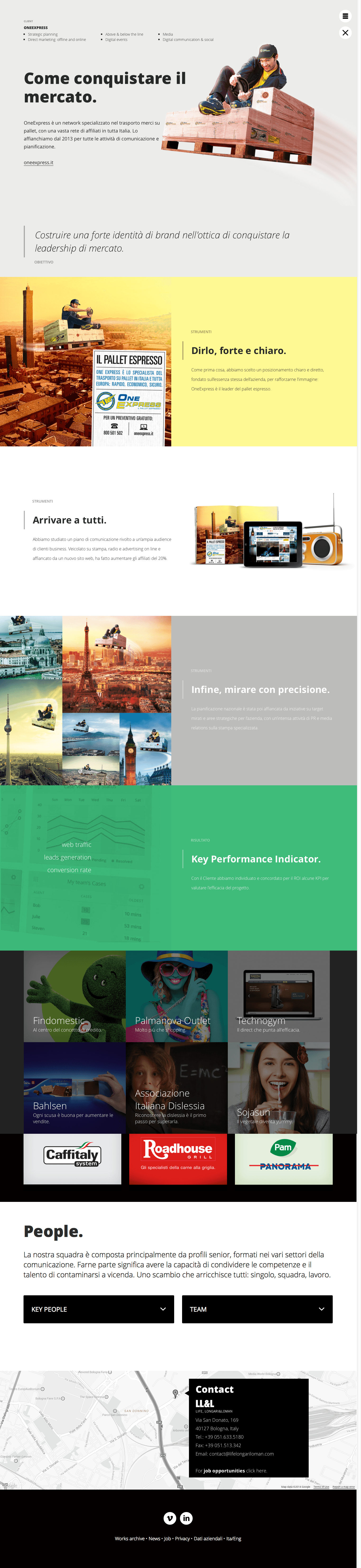 LLL agency site — homepage, full layout