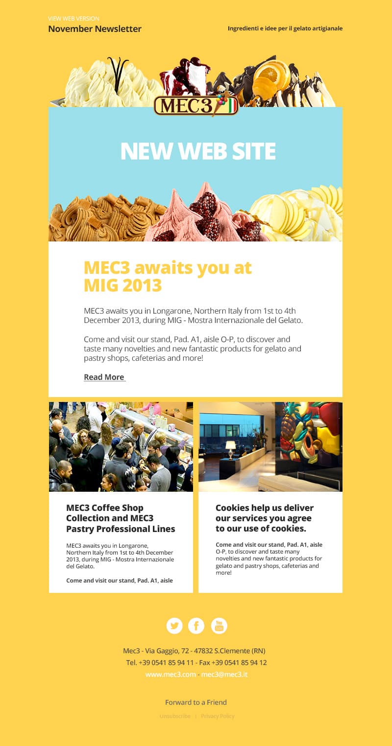 MEC3 email campaign template