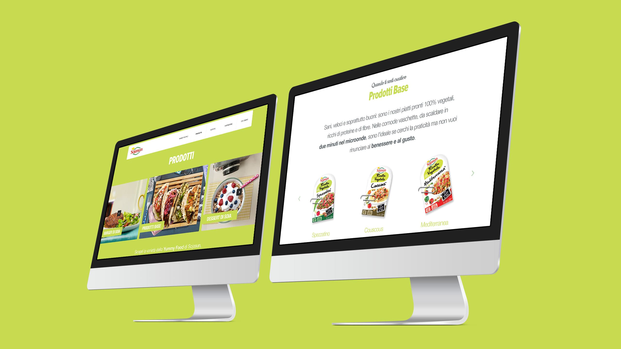 Sojasun site — homepage and product detail