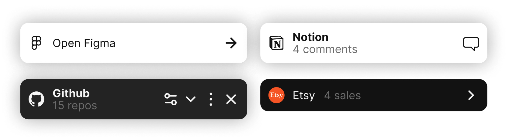 SuperPrimitive variations — logo swap on the left, extra icons in the toolbar, full component styling applied
